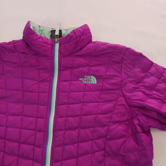 The North Face CSG4 Youth Girl's Size L (14/16) Purple Thermoball Puffer Jacket - Picture 10 of 16